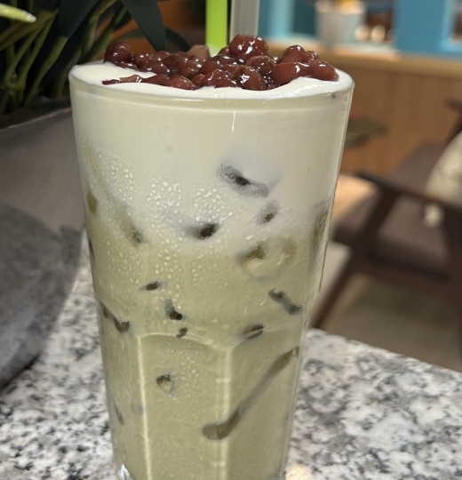 Trà sữa matcha kem đậu đỏ - size L