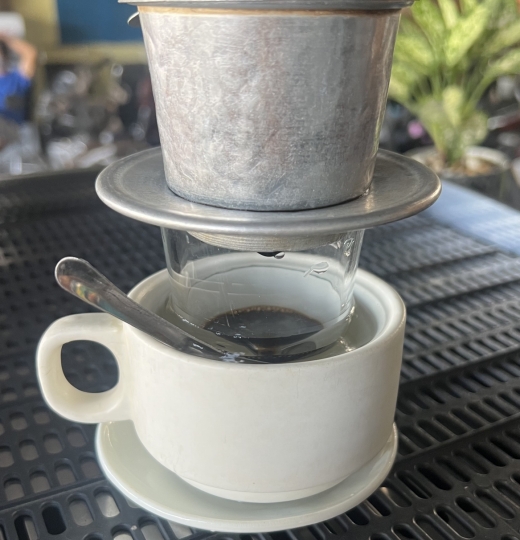 Cà phê sữa nóng