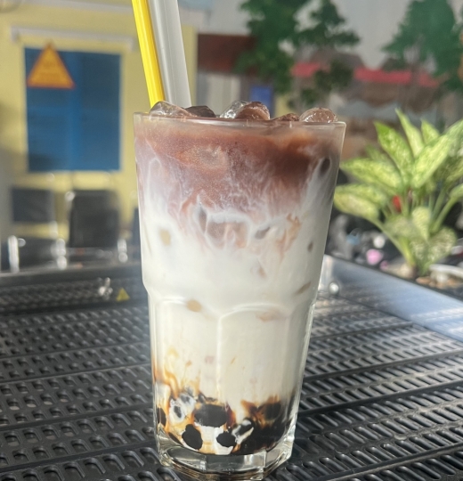 Sữa tươi cacao chân châu đường đen